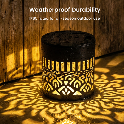 🔥Solar Mandala Light – Stunning Pattern Projection, IP65 Waterproof Auto On/Off 🌿