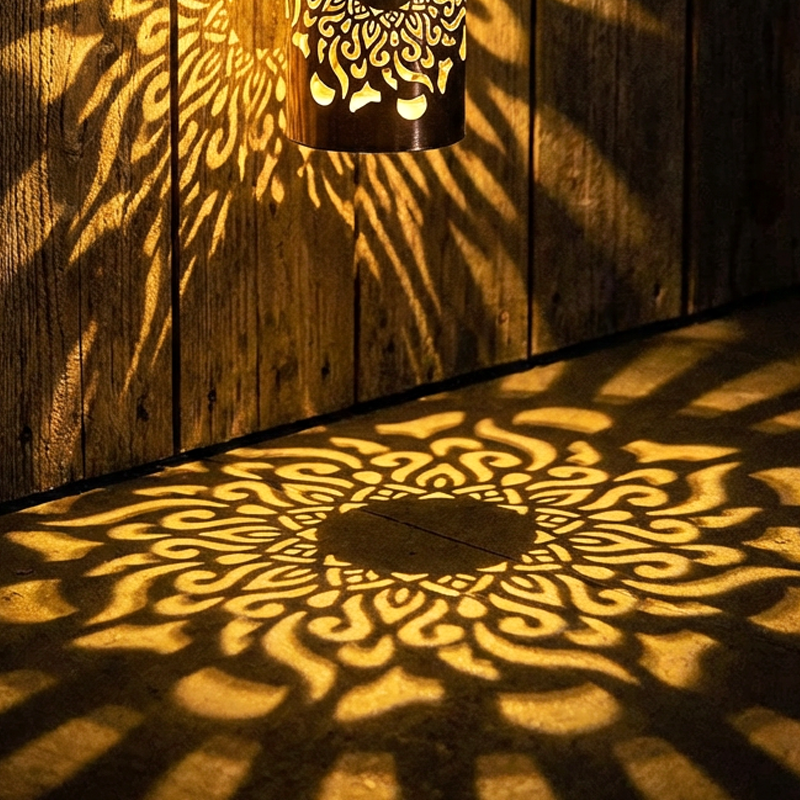 🔥Solar Mandala Light – Stunning Pattern Projection, IP65 Waterproof Auto On/Off 🌿