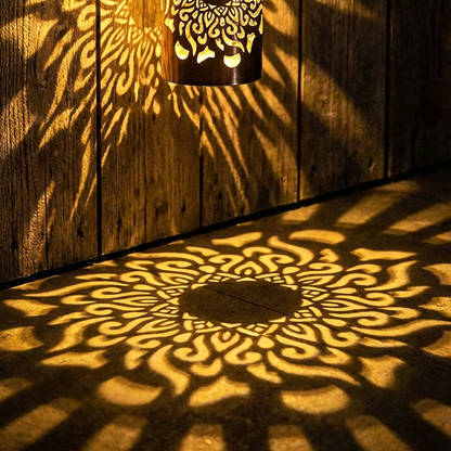 🔥Solar Mandala Light – Stunning Pattern Projection, IP65 Waterproof Auto On/Off 🌿