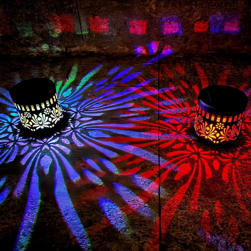 🔥Solar Mandala Light – Stunning Pattern Projection, IP65 Waterproof Auto On/Off 🌿