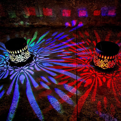 🔥Solar Mandala Light – Stunning Pattern Projection, IP65 Waterproof Auto On/Off 🌿