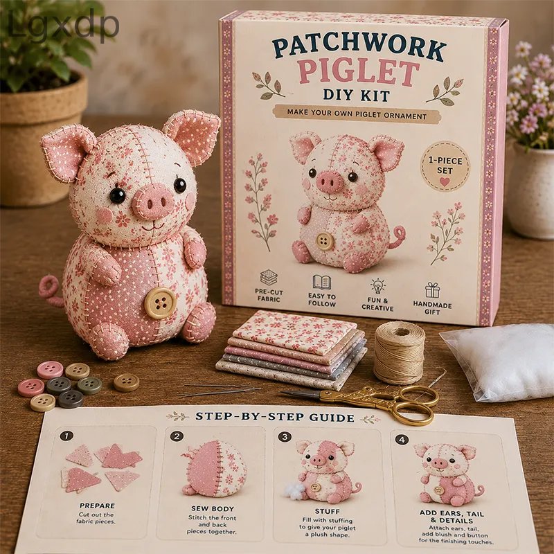 🧵DIY Patchwork Gnome Kit – Create Your Own Adorable Gnome 🧙‍♂️