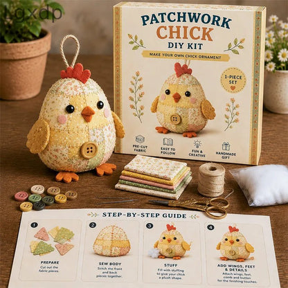 🧵DIY Patchwork Gnome Kit – Create Your Own Adorable Gnome 🧙‍♂️